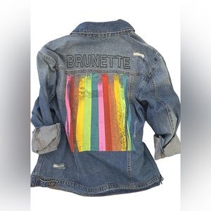 Judith March Brunette Denim Jacket Small. New